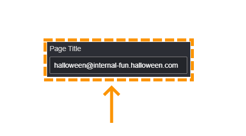 Screenshot to show how to edit the Page Title